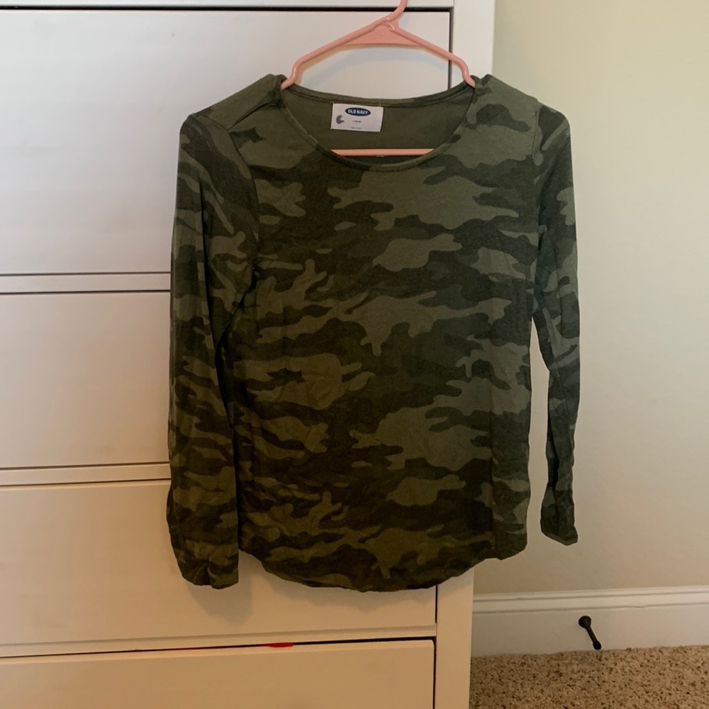Girls camo long sleeve